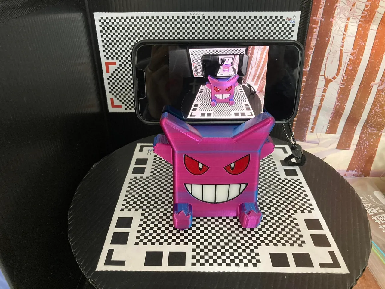 Pokemon Gengar Coin Bank & Phone Holder by JsDon | Download Pokemon Gengar Coin Bank & Phone Holder by JsDon | Download