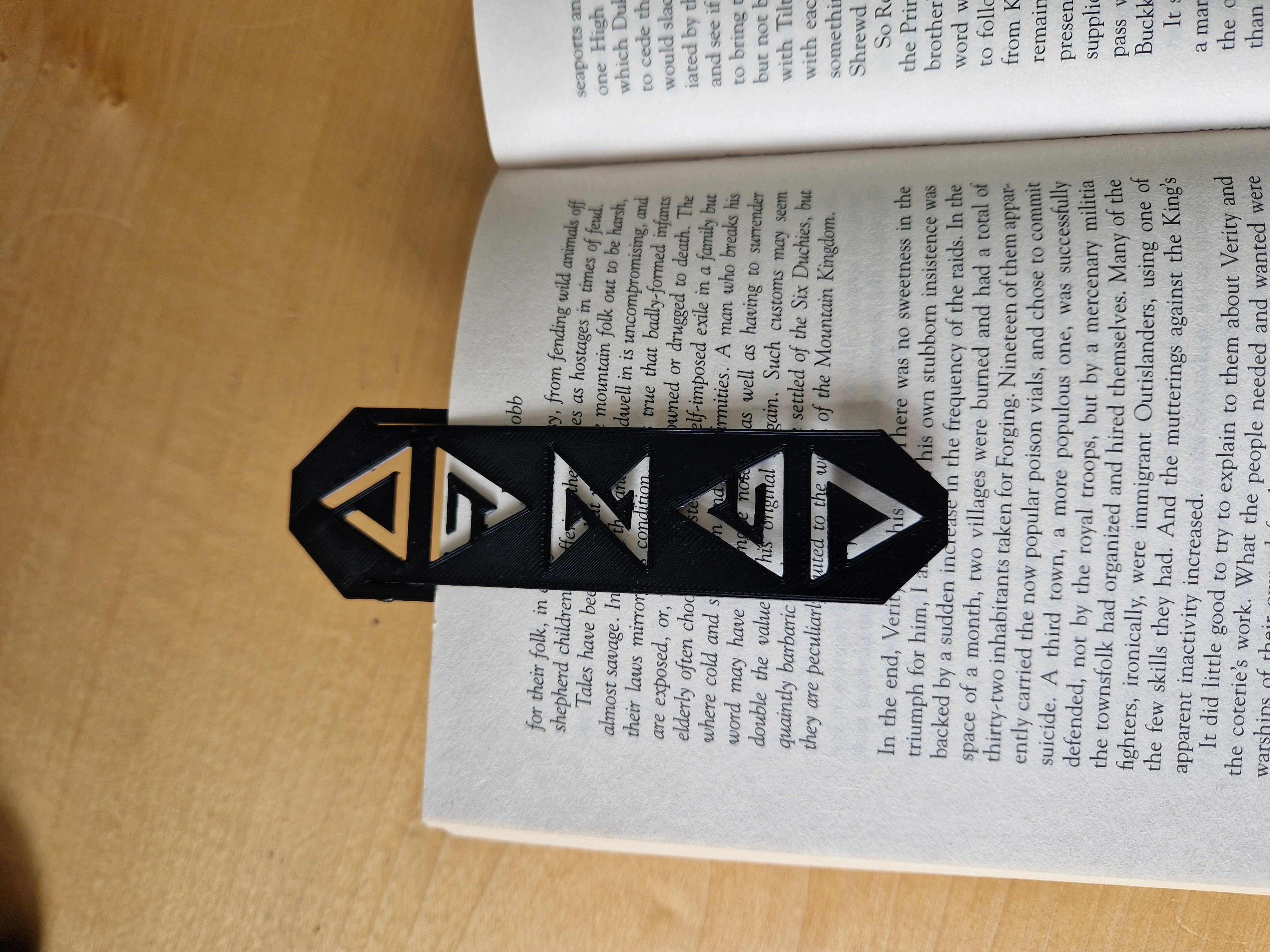 Bookmark with The Witcher signs