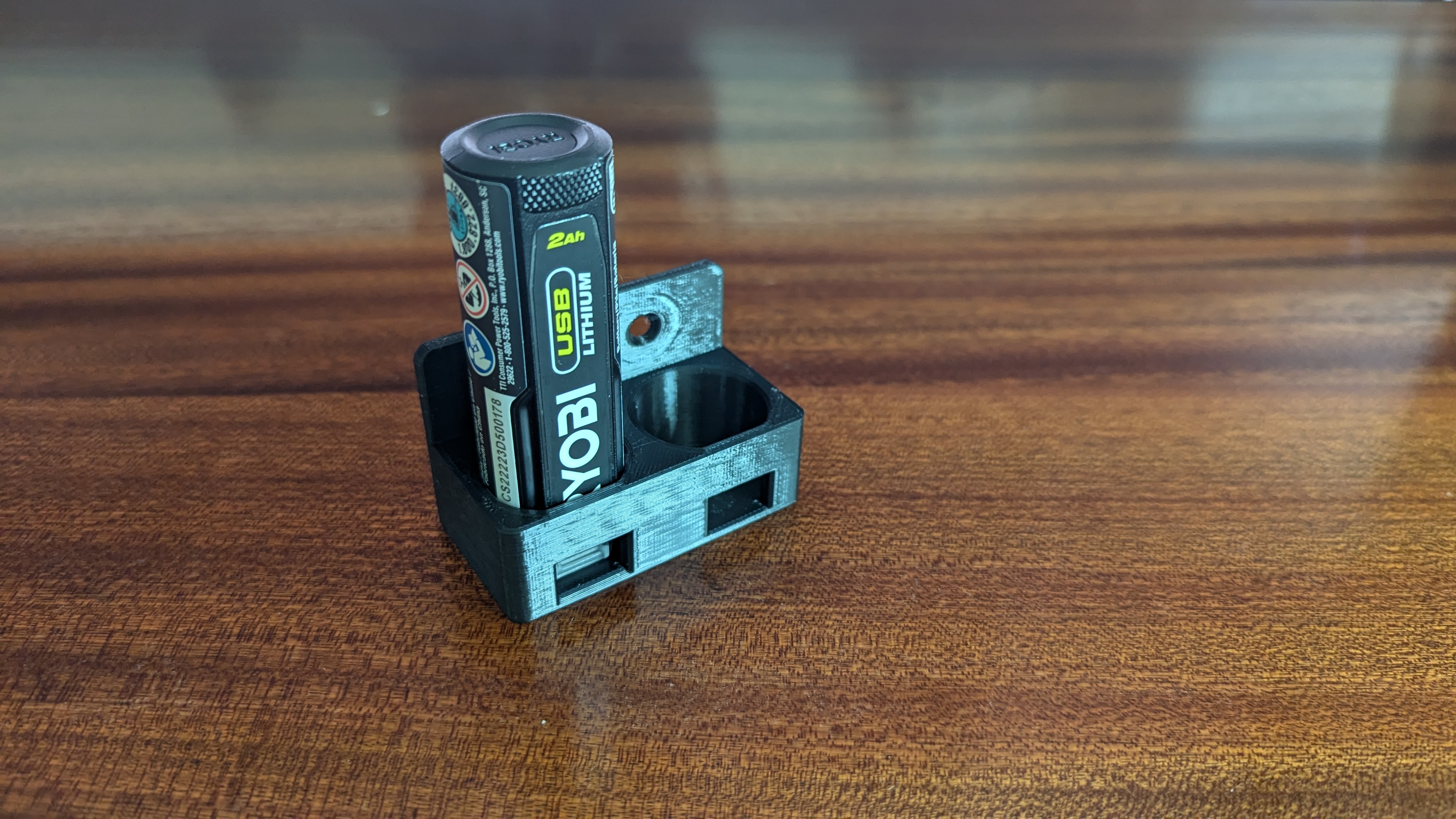 Battery Wall Control / Pegboard Mount Holder for Ryobi USB
