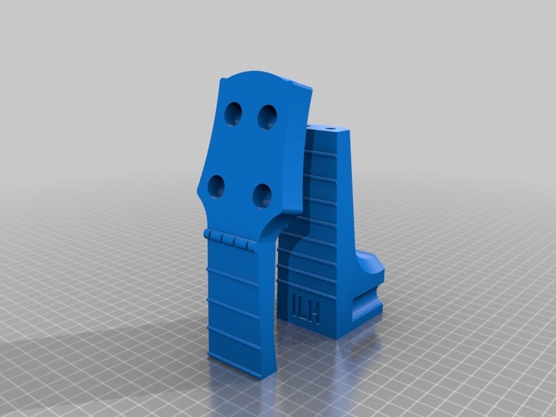 Ukulele neck with holes for pegs by haakemon | Download free STL model ...