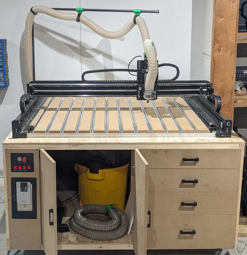 Dust Collection Adapters for 2.5inch Hose (Shapeoko CNC) by FarOutRide