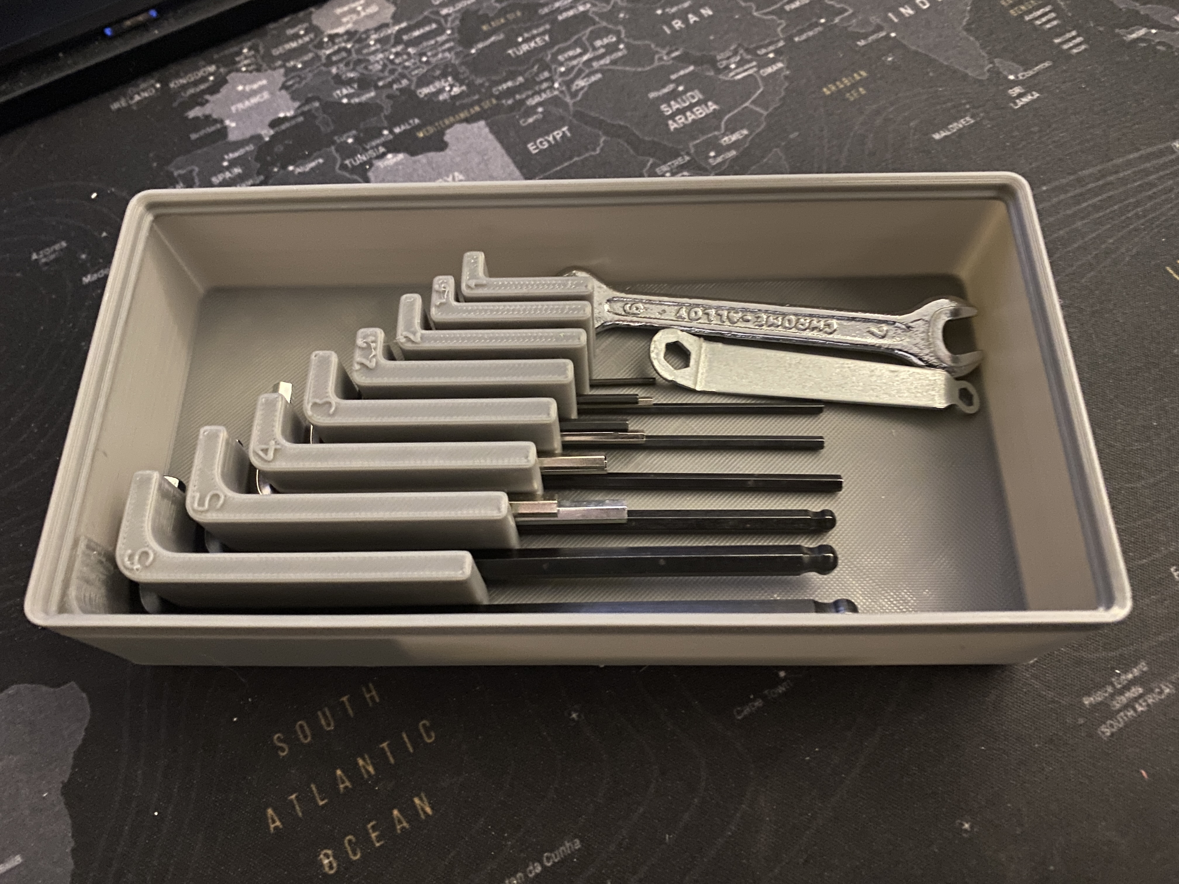 Gridfinity Allen key bulk storage 2x4