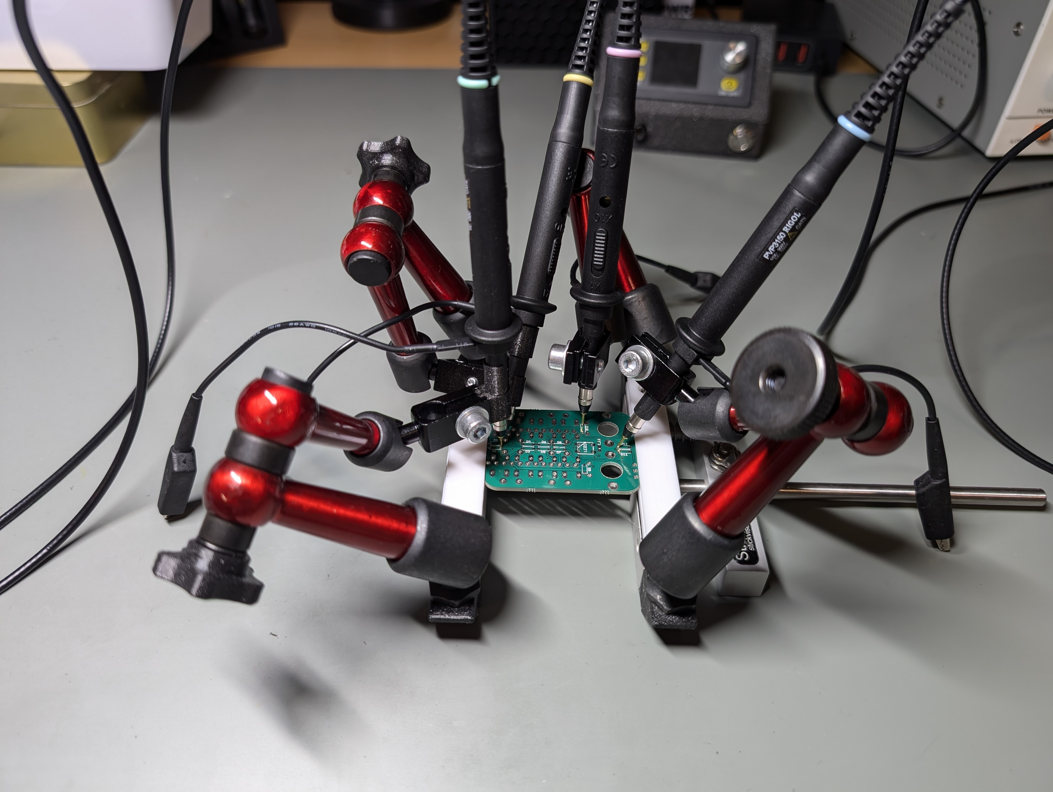 Stickvise magic arm scope probe holder