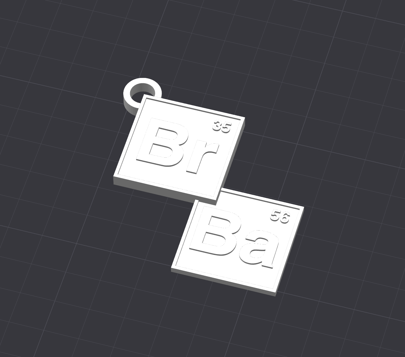 Miniatura 2 do modelo 3D Breaking Bad Keychain Logo