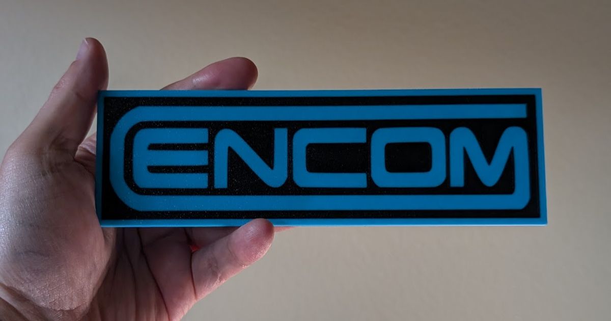 ENCOM Logo by Design•Slice•Print Studio | Download free STL model ...