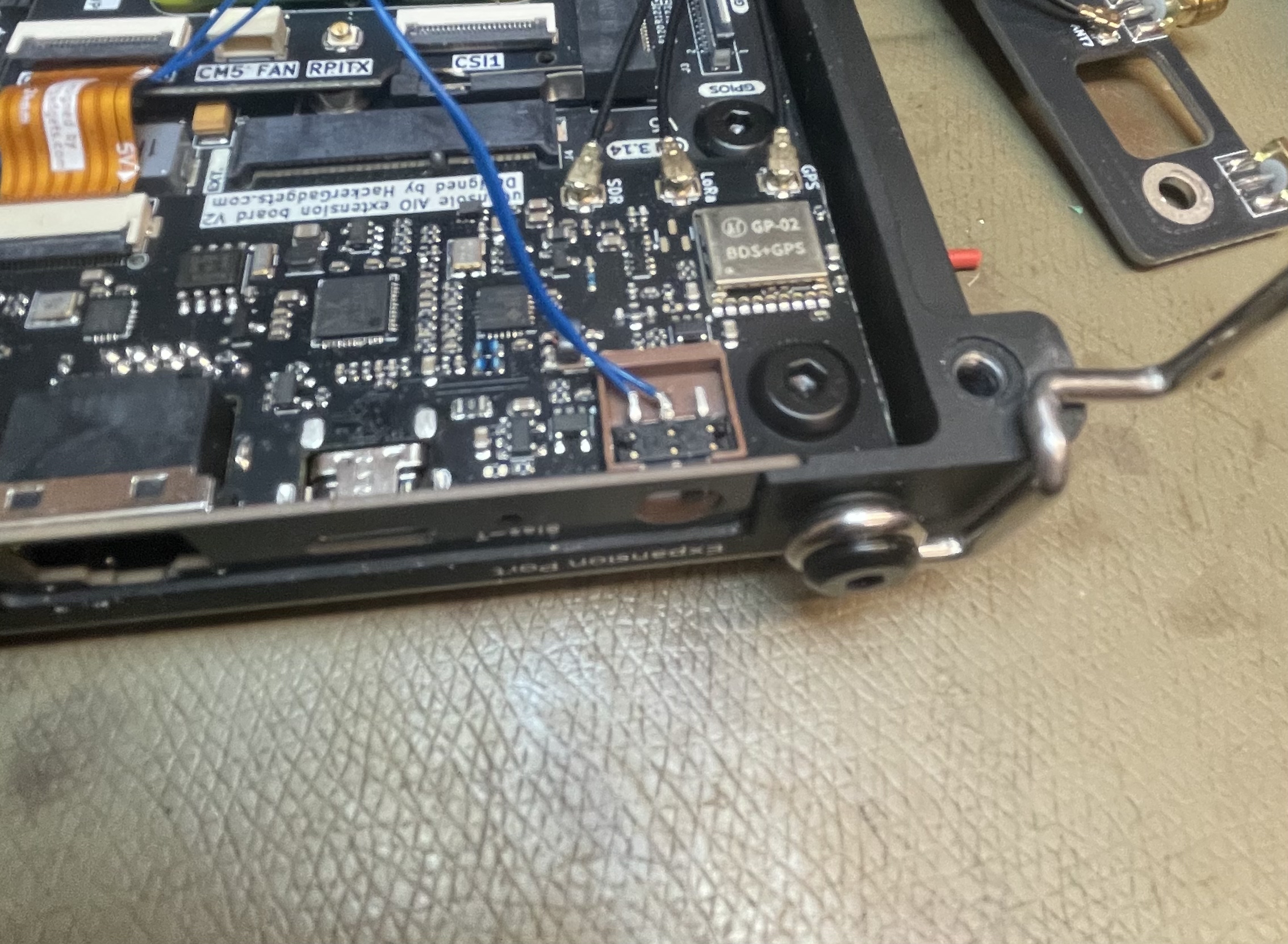 Clockwork Pi u-console hackergadgets aio-v2 nvme battery switch