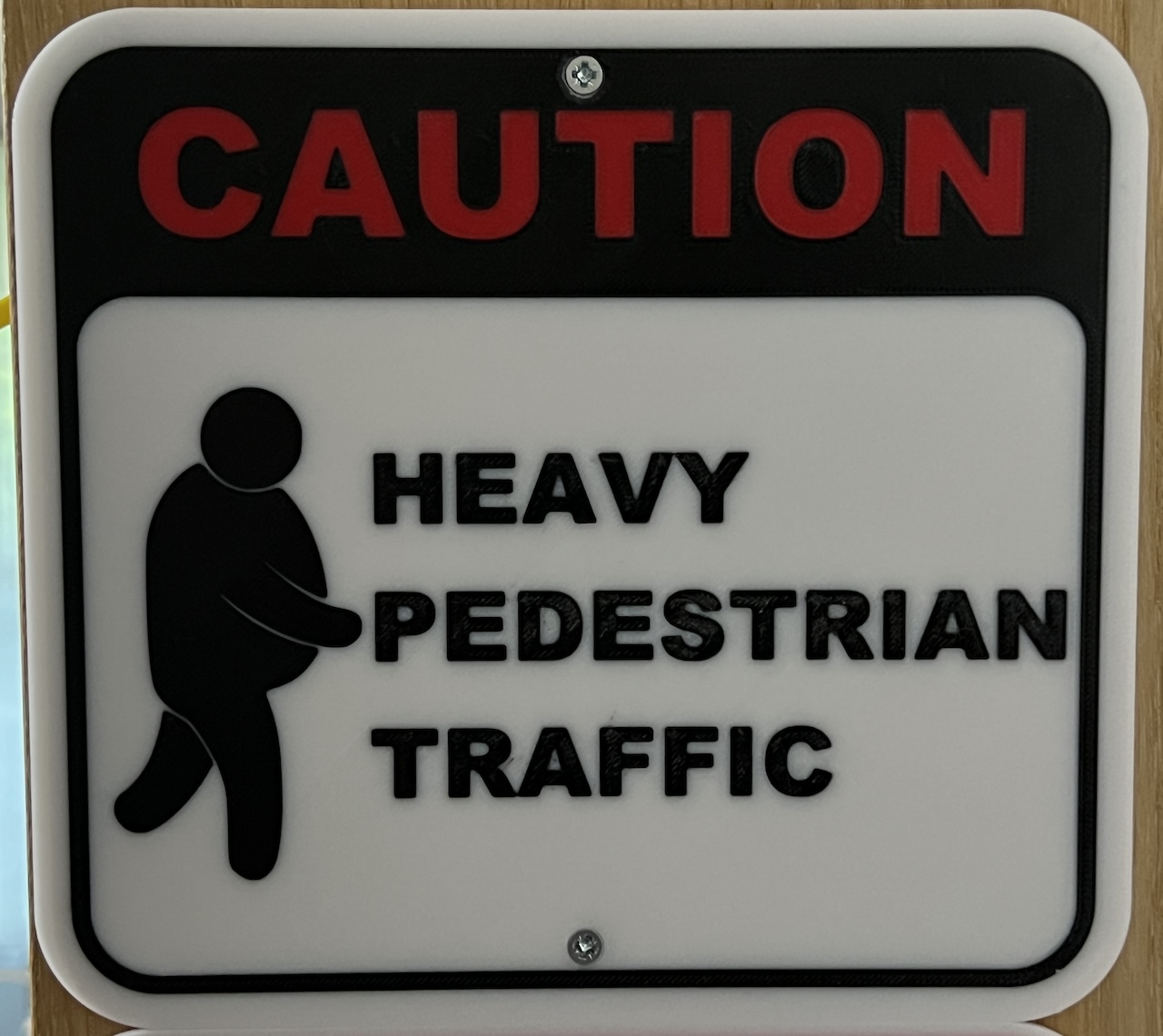 Heavy Pedestrian Traffic Sign MMU AMS