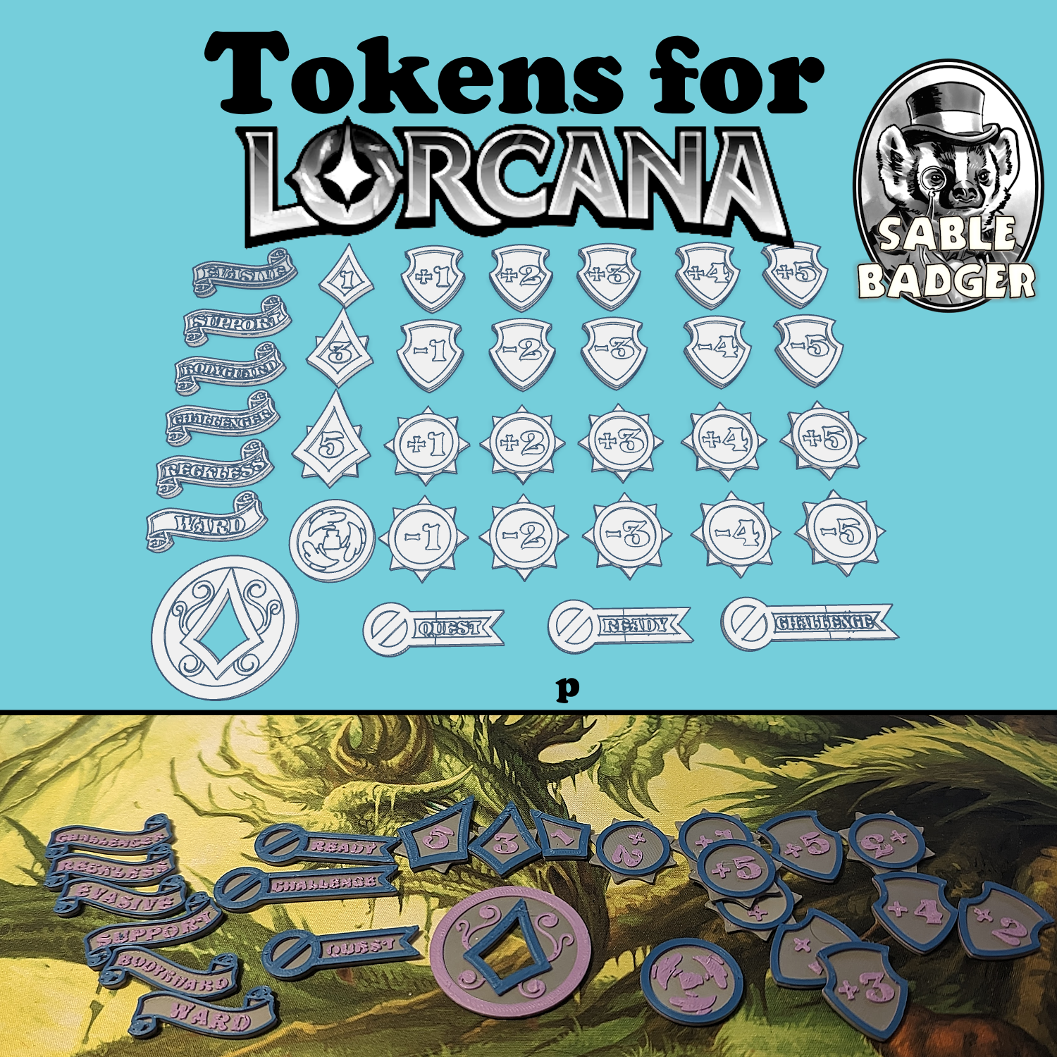 Game Token Project: Lorcana Tokens