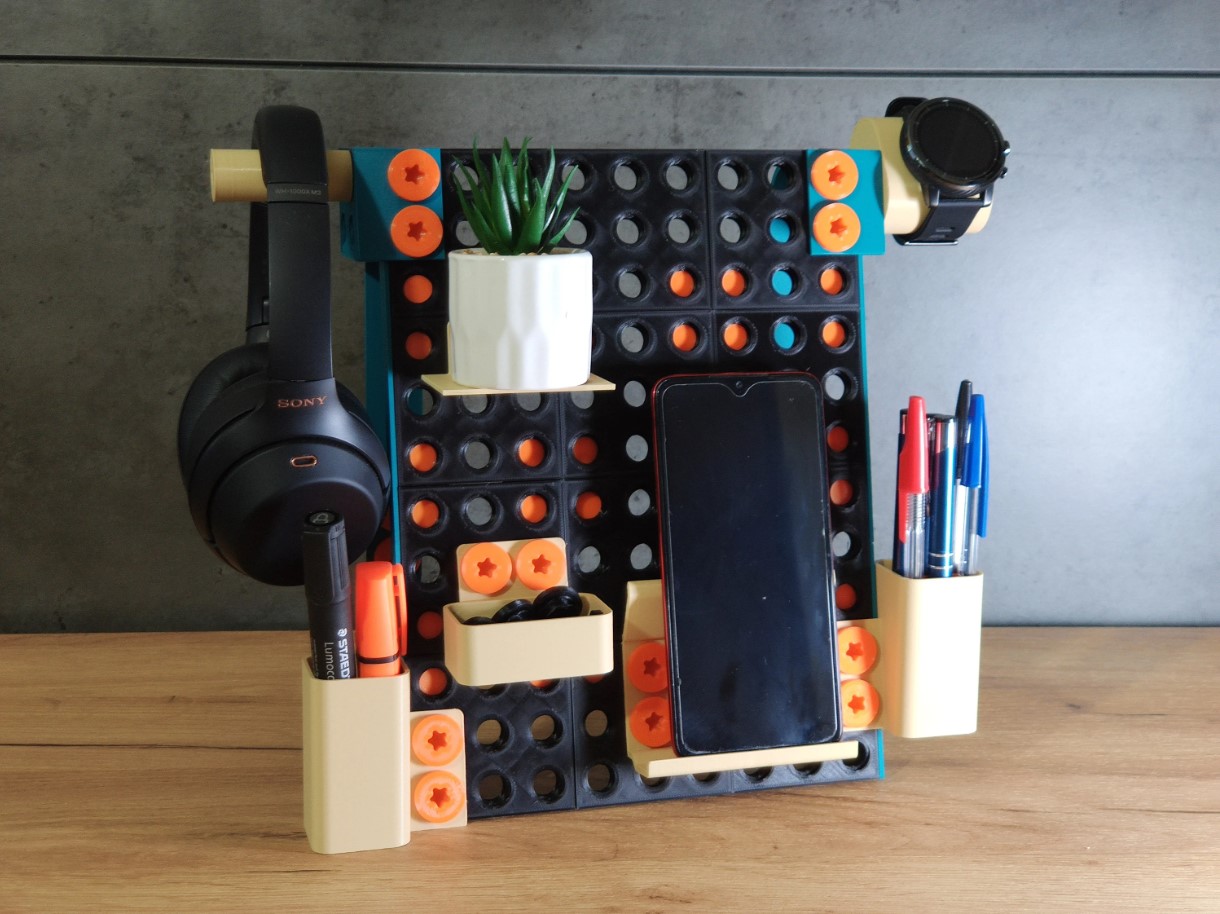 Miniatura 3 do modelo 3D Modular desk organizer