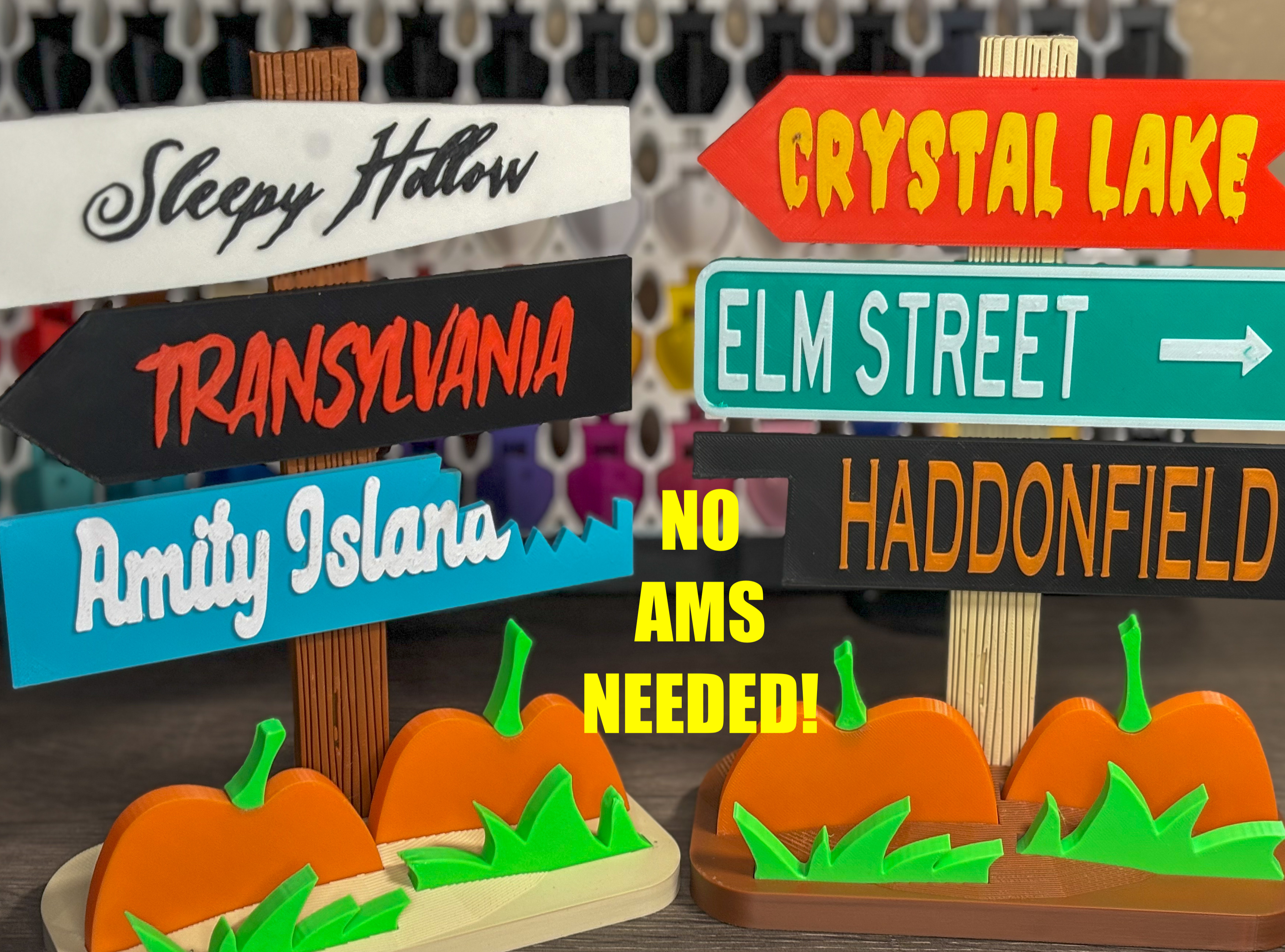 Halloween Direction Sign! (No AMS)