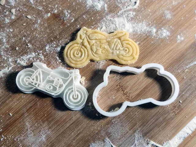 Motorcycle Scrambler Cookie Cutter