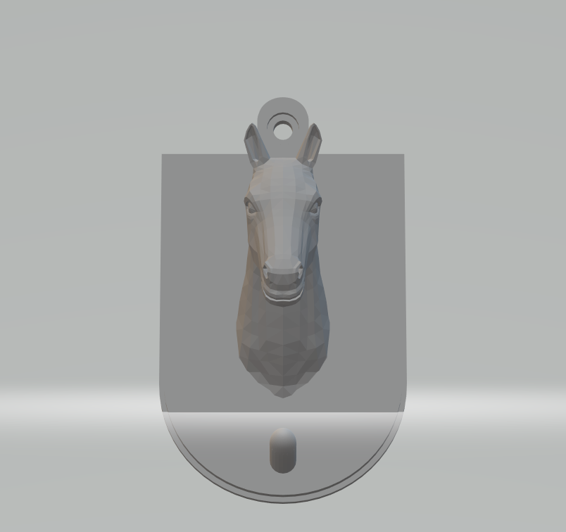Horse head key holder