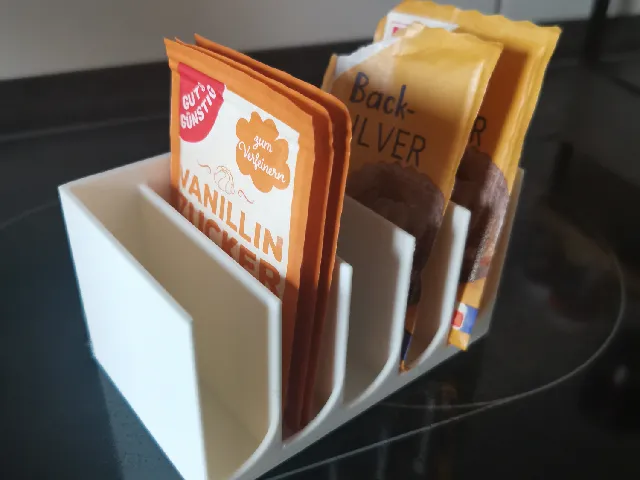Kitchen Packet Organizer with Side Access