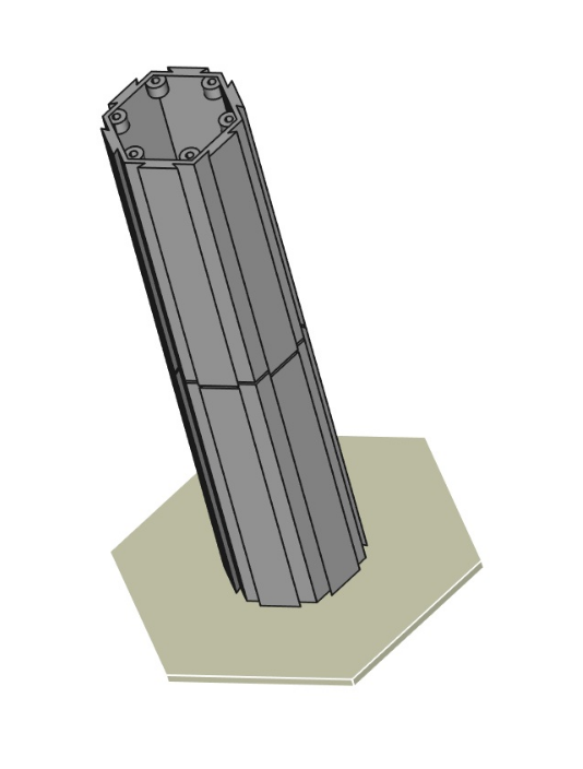 Miniatura 4 do modelo 3D Modular Hexagonal Storage System