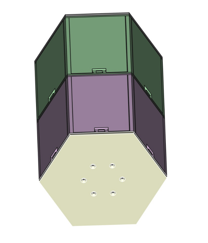 Miniatura 7 do modelo 3D Modular Hexagonal Storage System