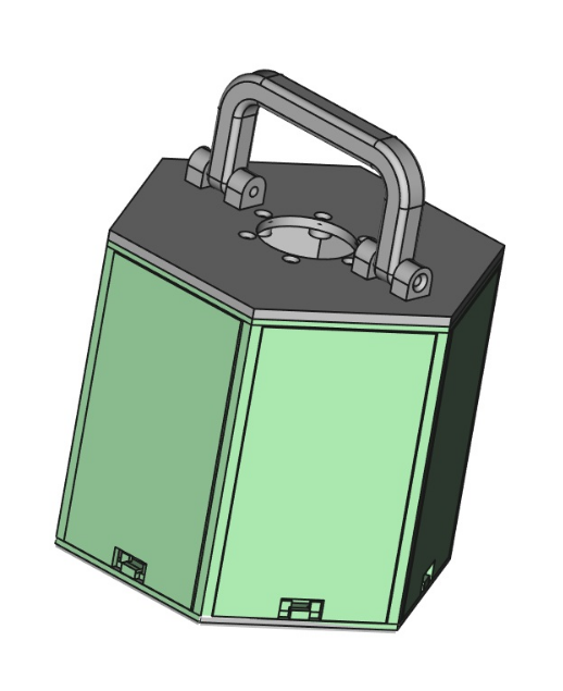 Miniatura 2 do modelo 3D Modular Hexagonal Storage System