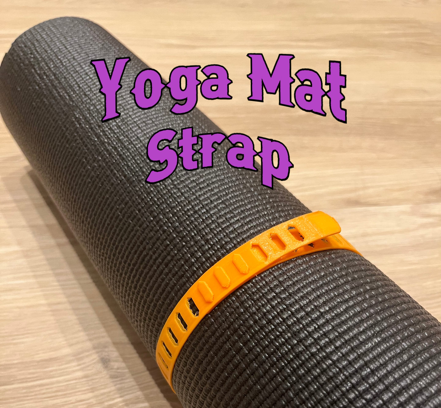 Simple yoga mat strap