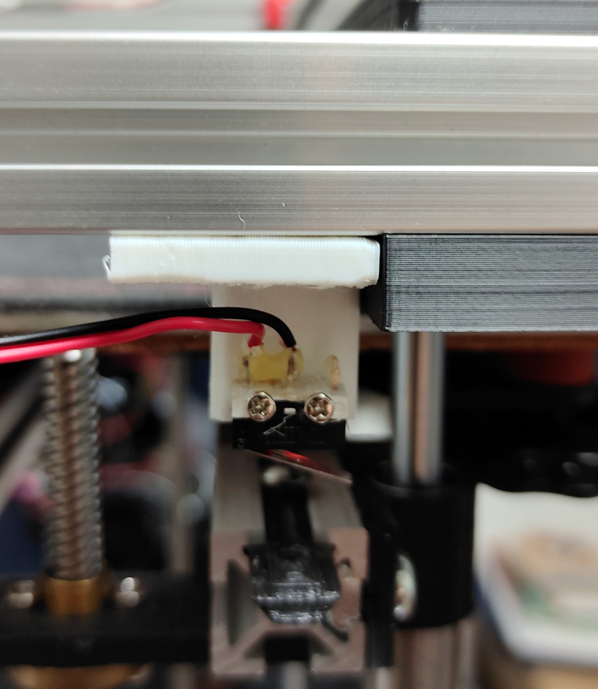 Micro Switch Mount for 2020 Aluminum T-Slotted Profile with FreeCAD Source