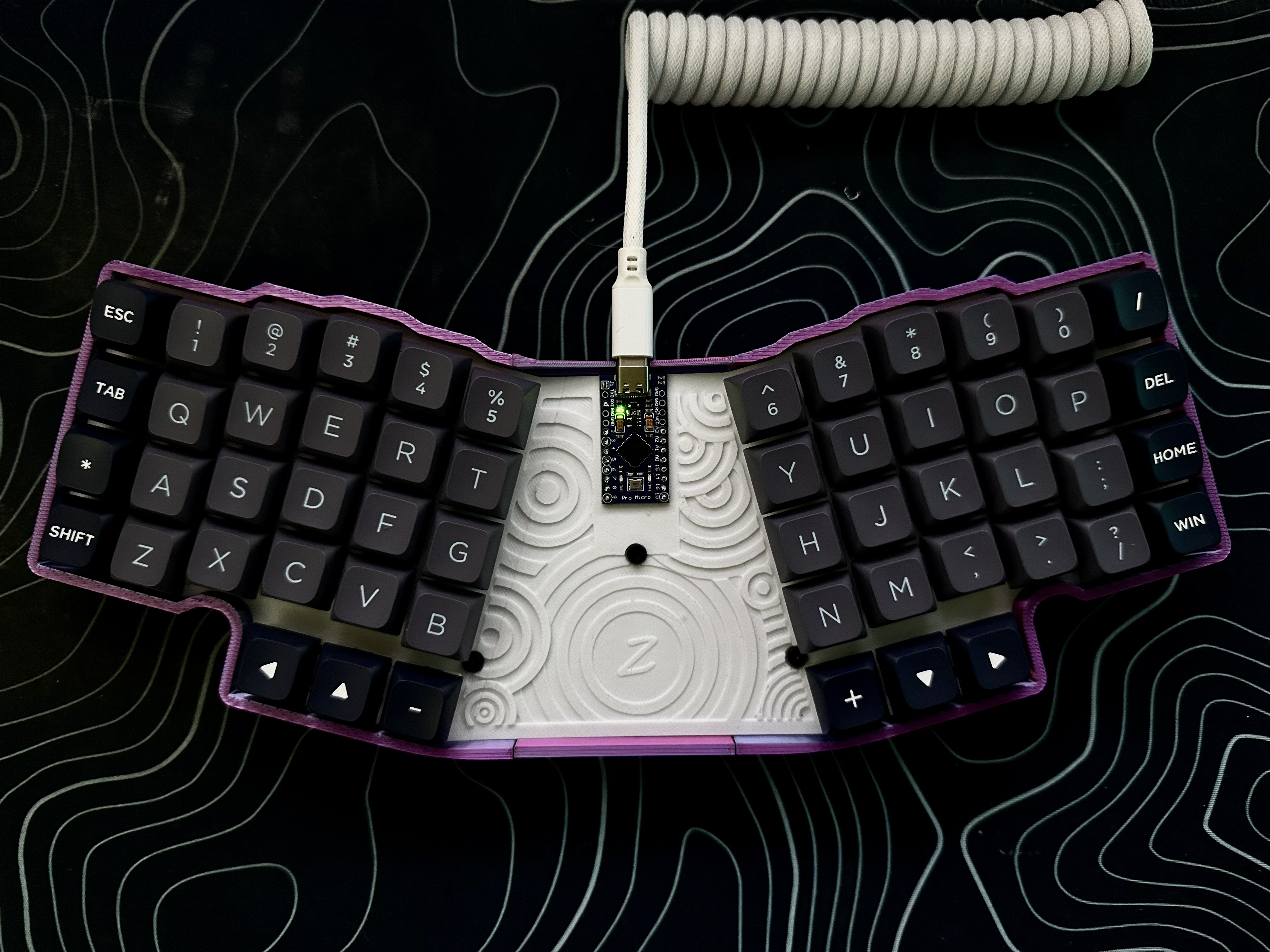 Kevin54 Unibody Split Ortho Keyboard