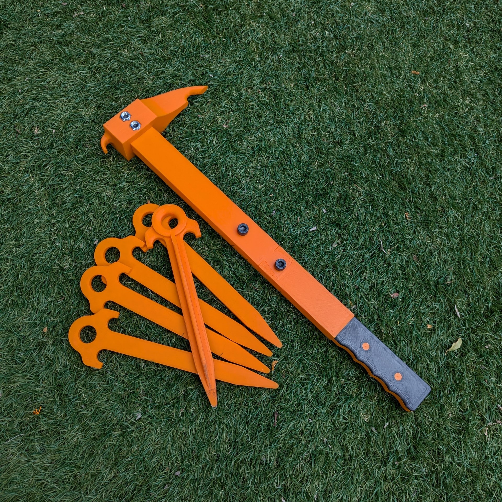 Tent Stake Puller and Tent Stakes