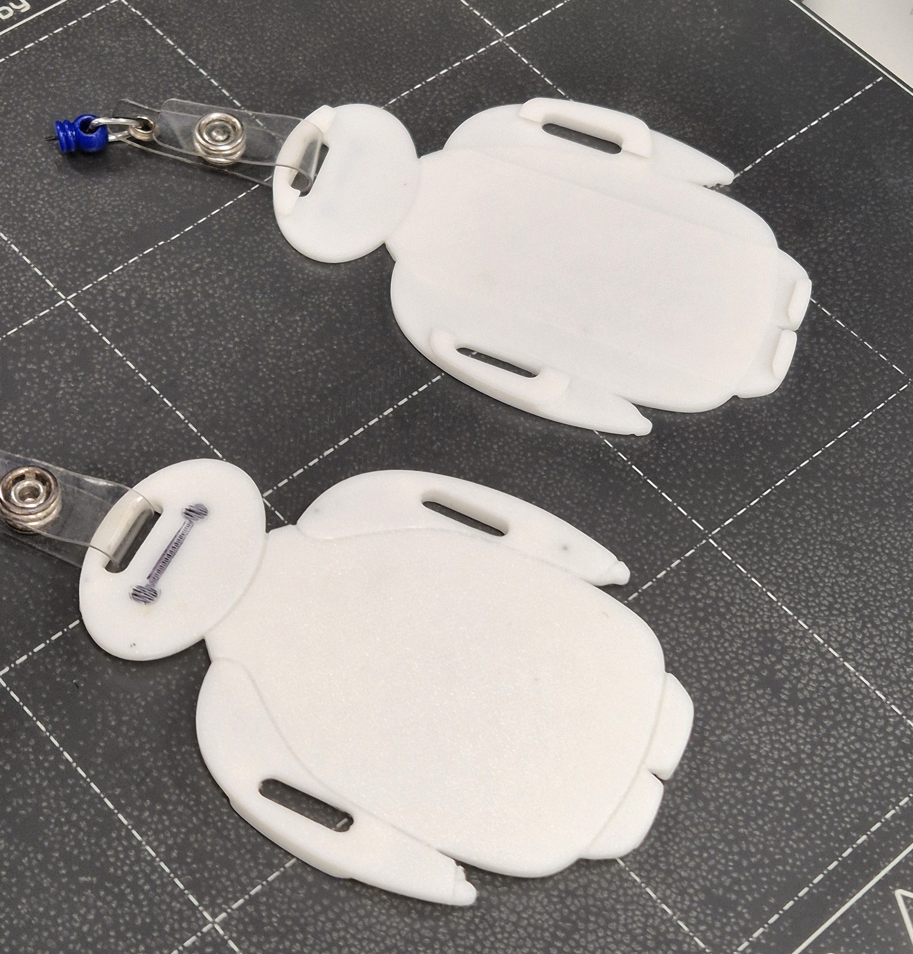 Supportless ID Card Holder for Lanyards - Baymax Design
