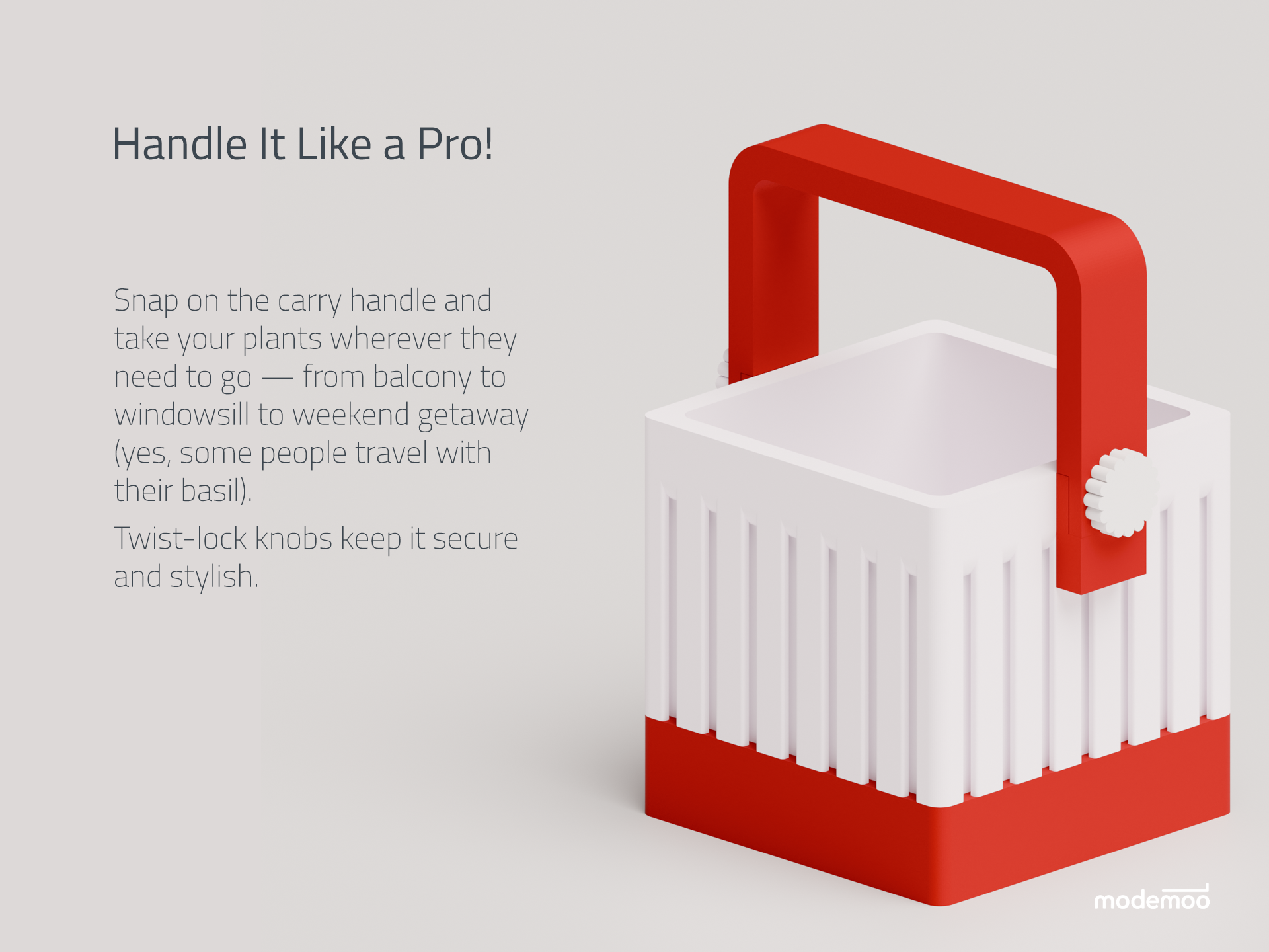 Miniatura 4 do modelo 3D Stack & Snap Planter