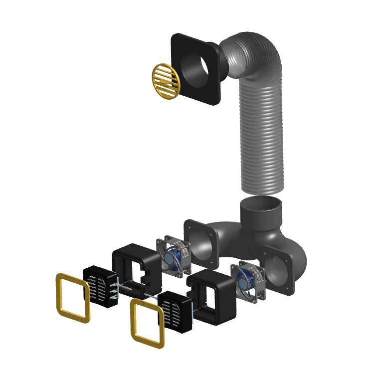 Chamber heater airflow heating System