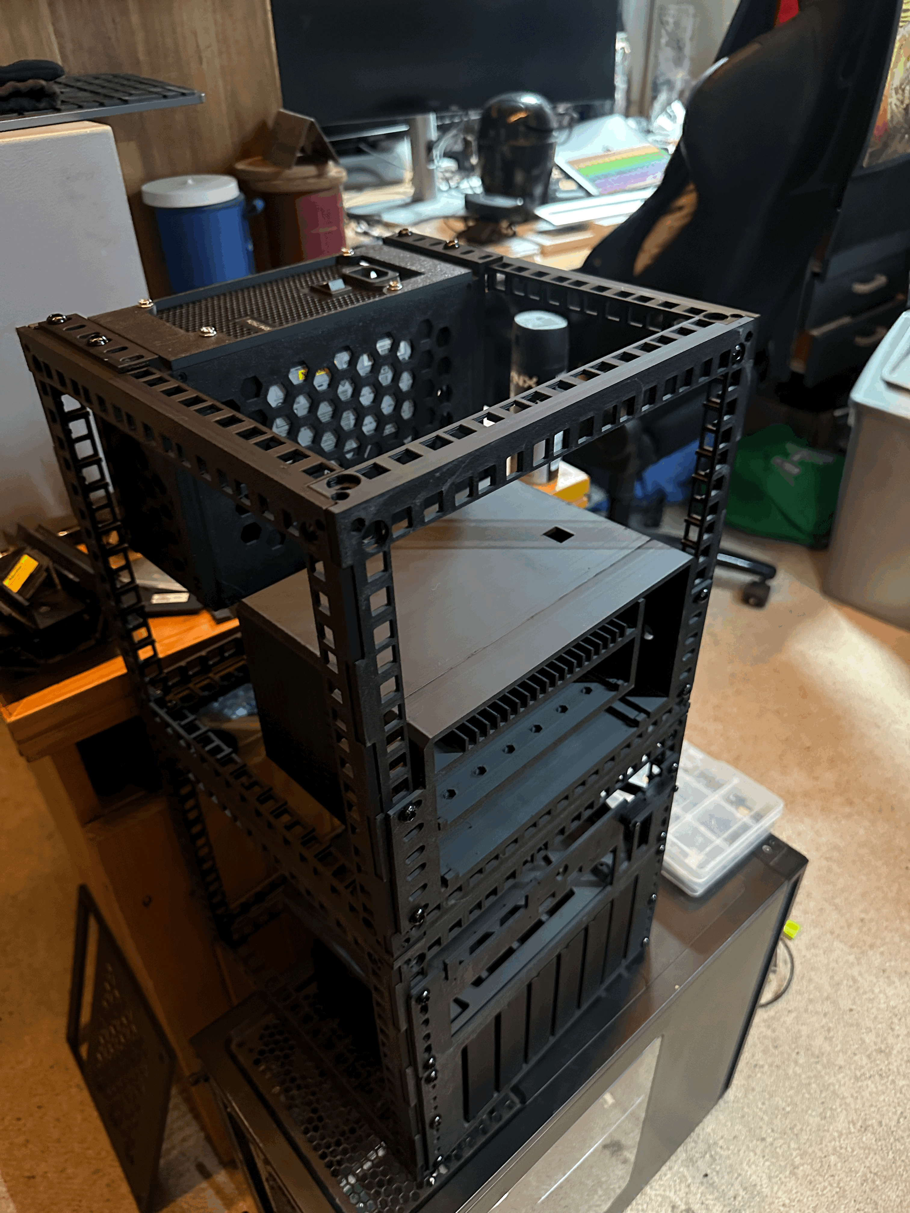 Network Switch Compartment Rack for 10" Mount