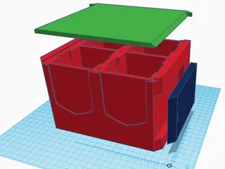 Quad MTG Deck Box with Token Tray by Chad Weidenfeller | Download free ...