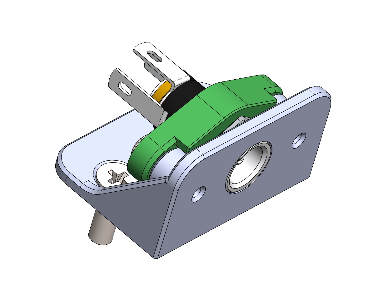 DC barrel jack bracket5.5 x 2.1 16