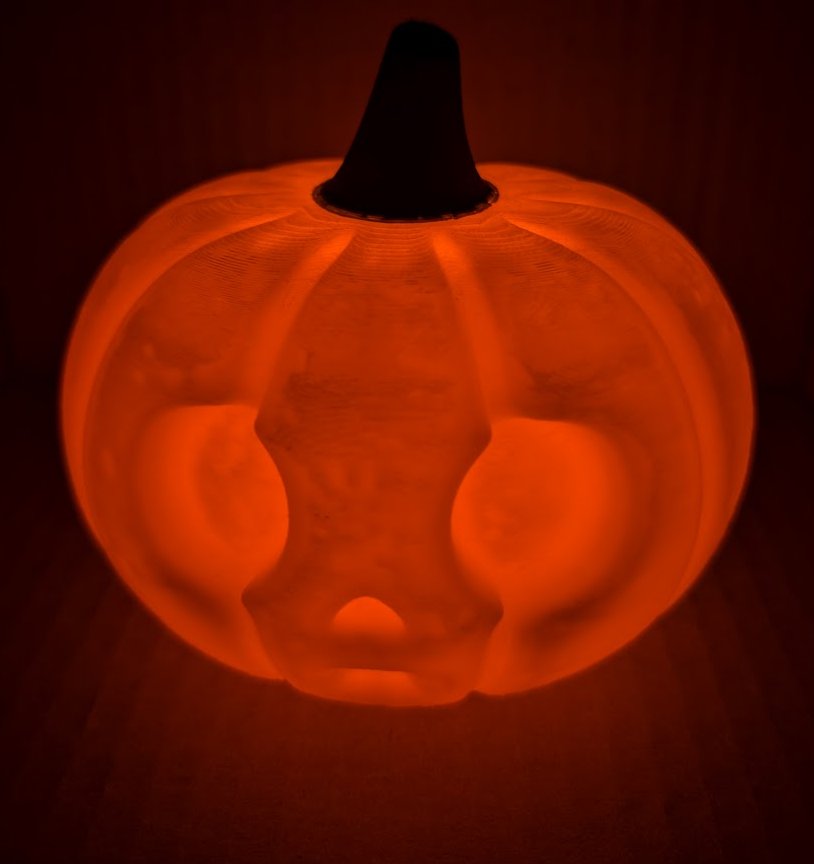 Cute Scared Pumpkin - LED Tea Light