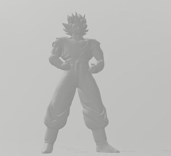 Goku and a mammoth