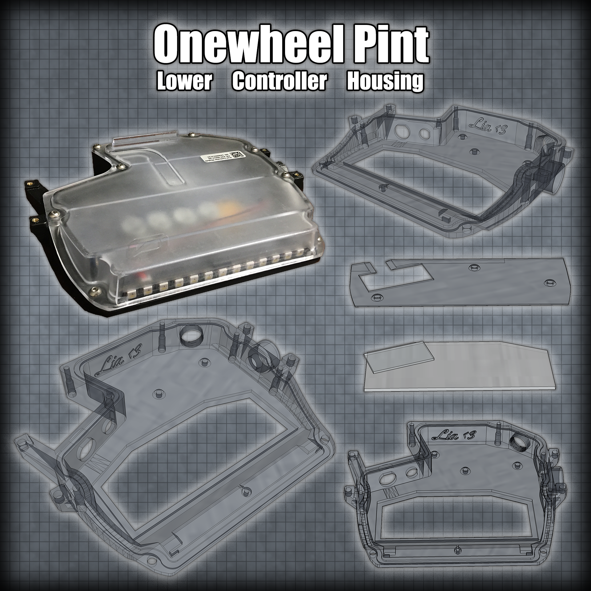 Onewheel Pint(X) Lower Controller Housing