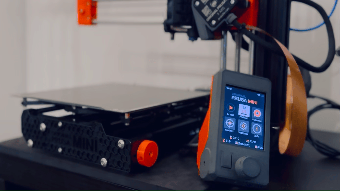 Magnetic USB+Powerswitch LCD case for Original Prusa MINI(+)