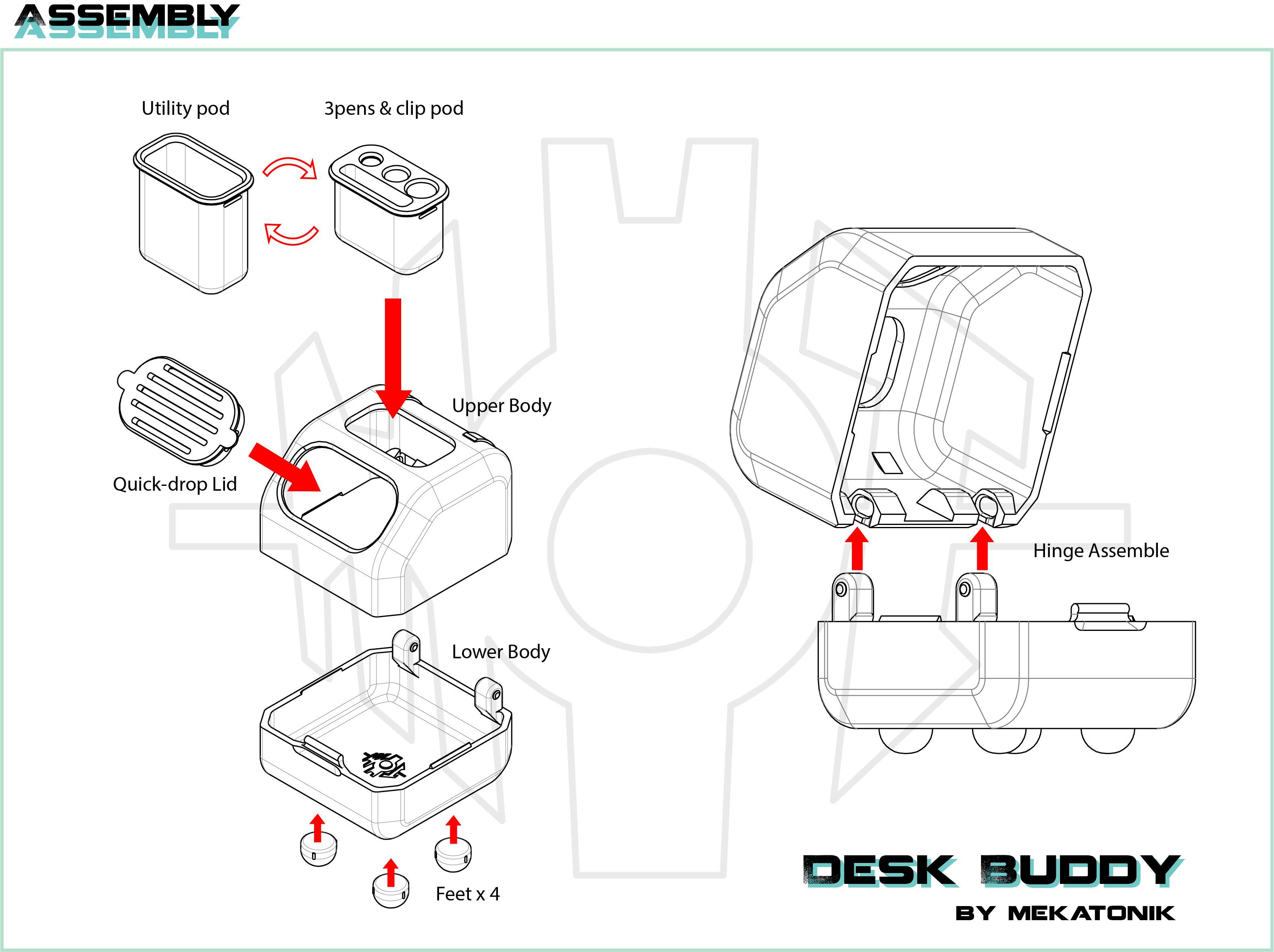 Desk Buddy por Hank | Descargar modelo STL gratuito | Printables.com