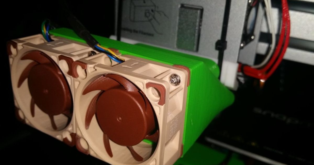 Snapmaker Double Part Cooling Fan by Valen Download free STL model