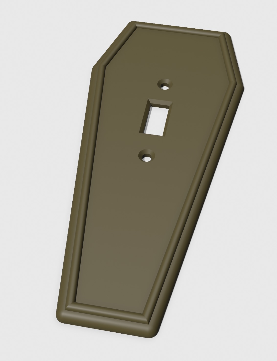 Coffin Light Switch Plate v2.0