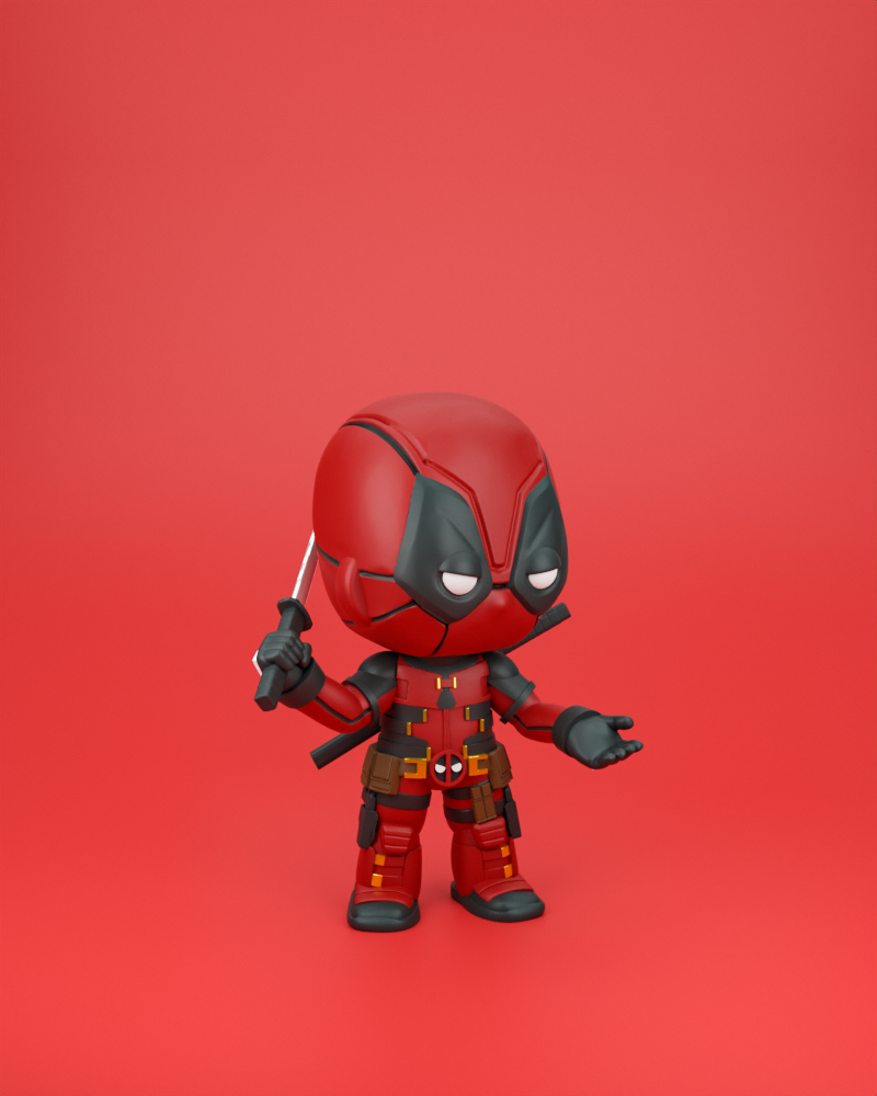 Miniatura 2 do modelo 3D CHIBIT 081: DEADPOOL (DEADPOOL & WOLVERINE)