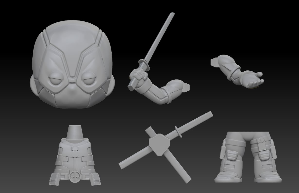 Miniatura 4 do modelo 3D CHIBIT 081: DEADPOOL (DEADPOOL & WOLVERINE)