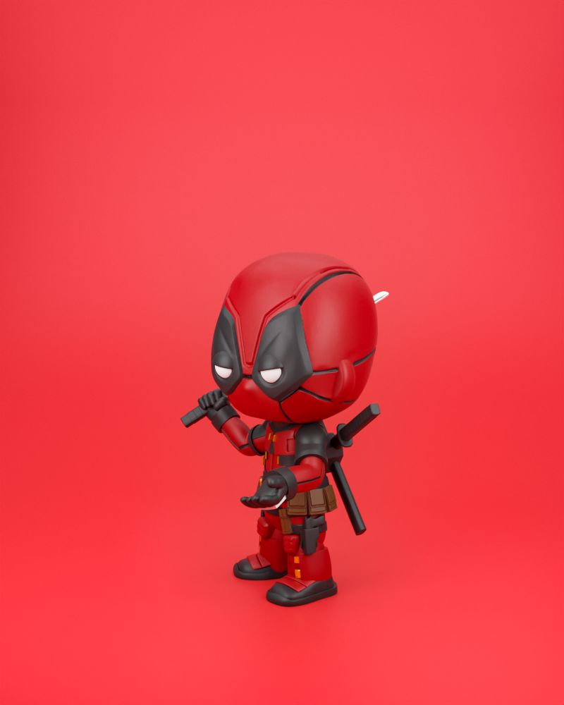 Miniatura 5 do modelo 3D CHIBIT 081: DEADPOOL (DEADPOOL & WOLVERINE)