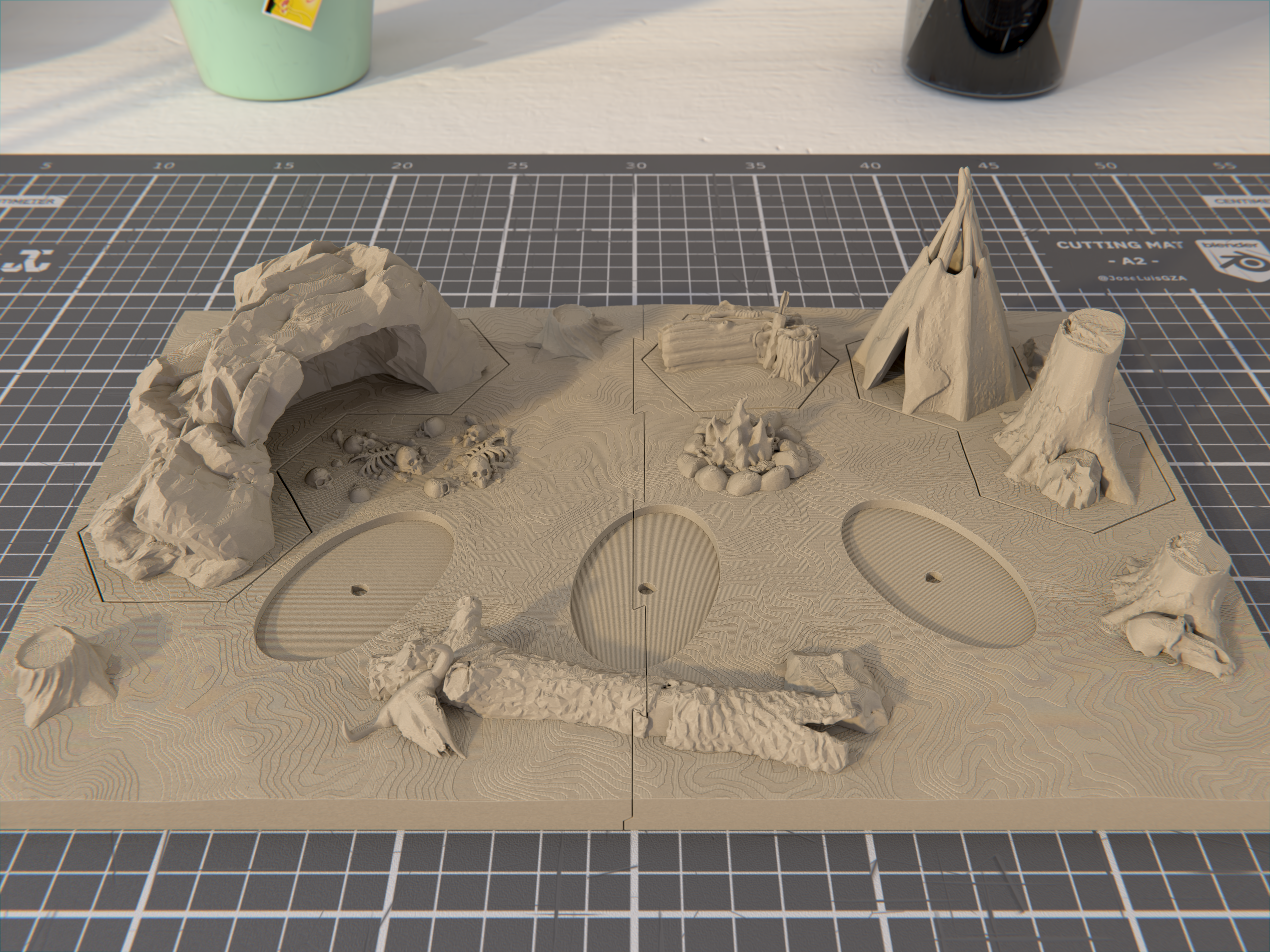 Diorama + Hex Terrain for Rippa's Snarlfangs