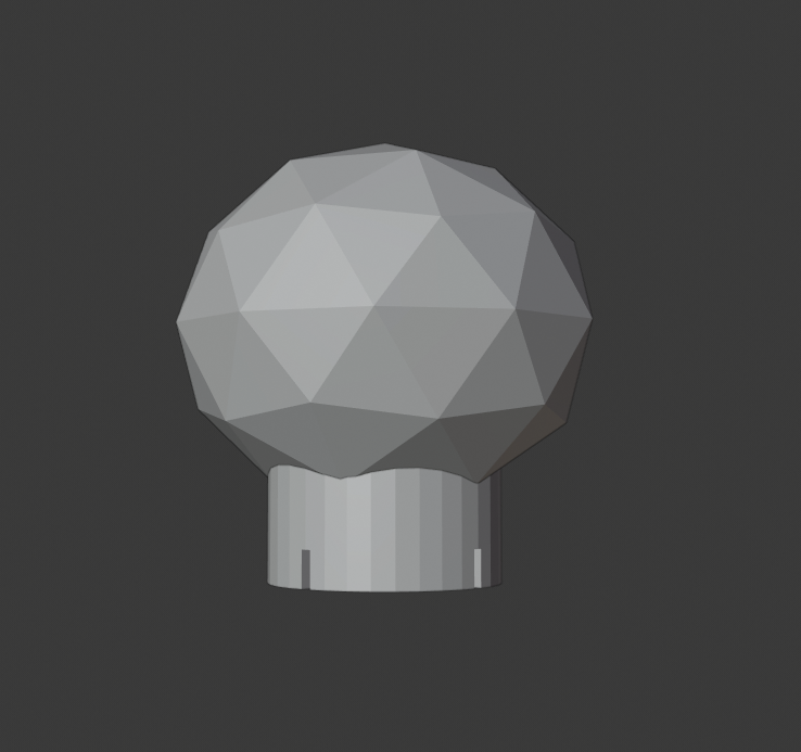 Miniatura 3 do modelo 3D Flashlight icosphere diffuser