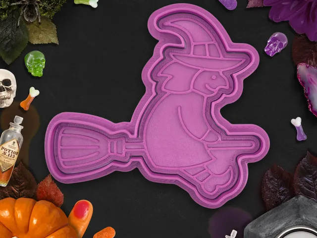 Halloween - Witch cookie cutter / stamp