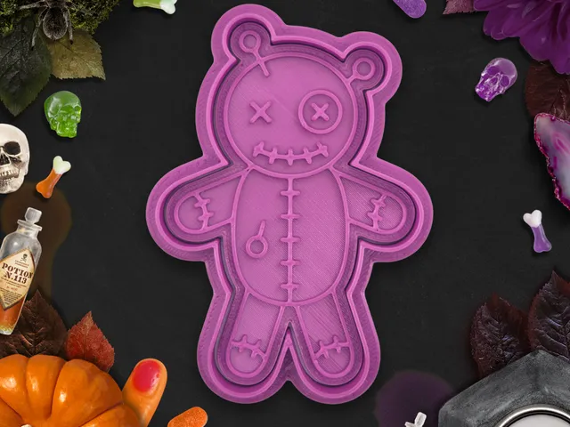 Halloween - Woodoo doll cookie cutter / stamp