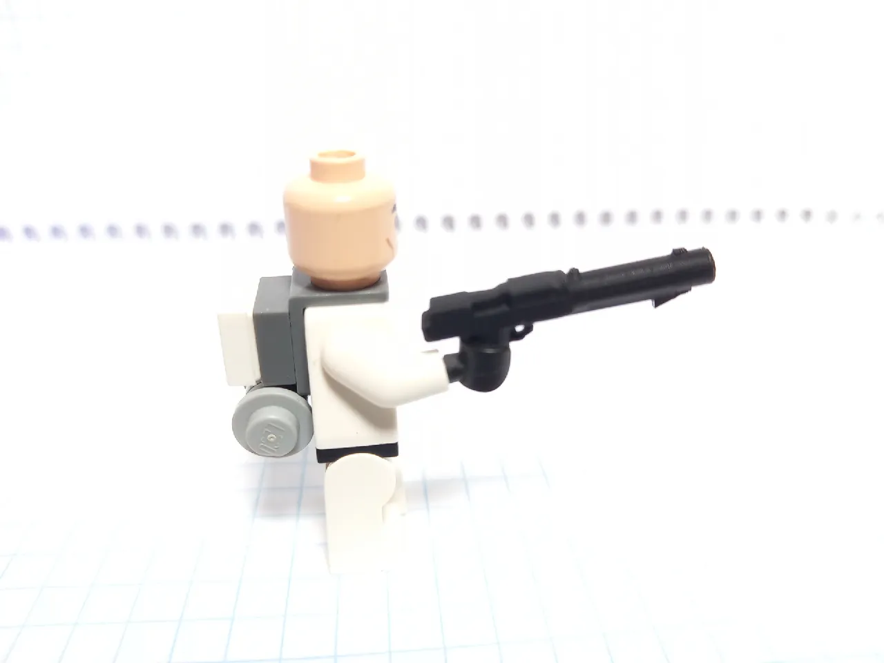 LEGO Minifigure scale StarWars DC-15S blaster rifle by