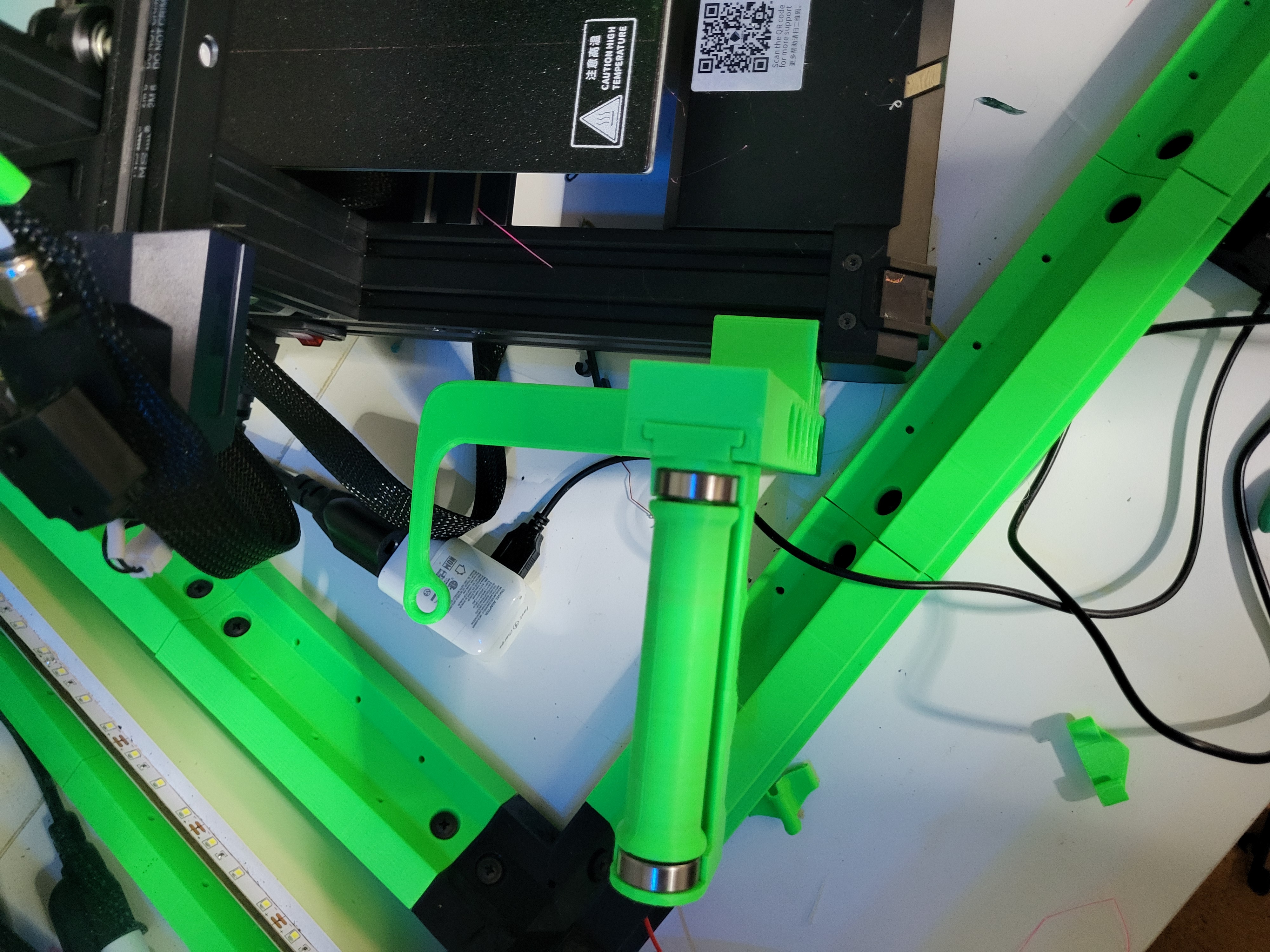 Anycubic Kobra 2 side mount filament holder 3D model thumbnail