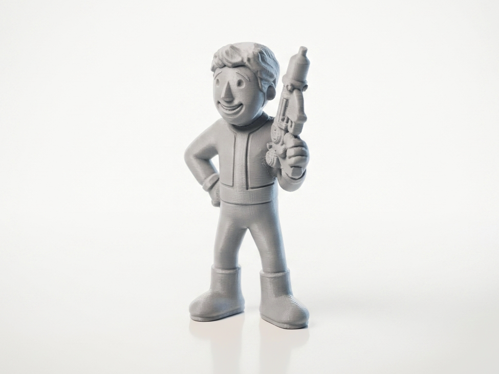 Cute Gunman Chibi Character Figurine 3D Printable