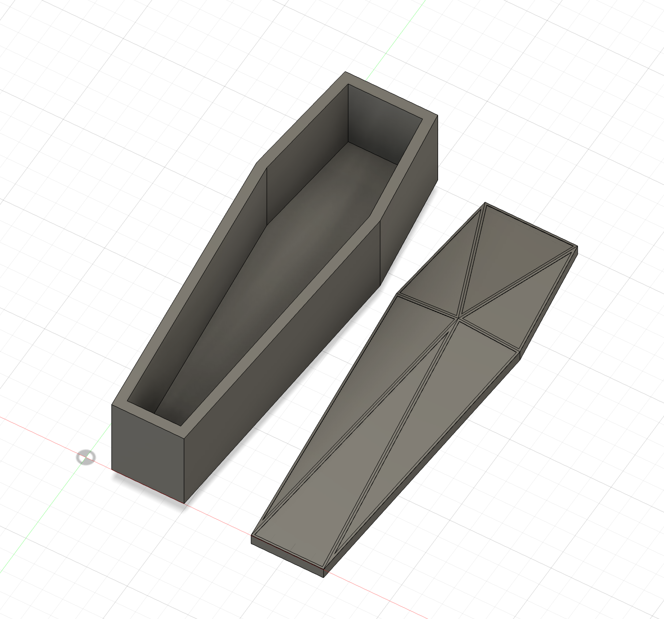 Halloween coffin and lid