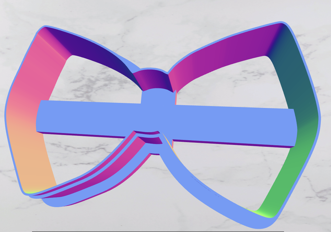 Bow cookie cutter