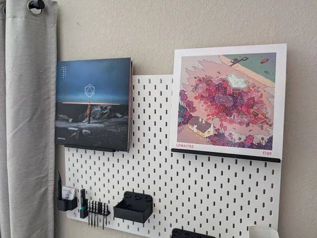 IKEA Skadis vinyl record stand | T-Clip System